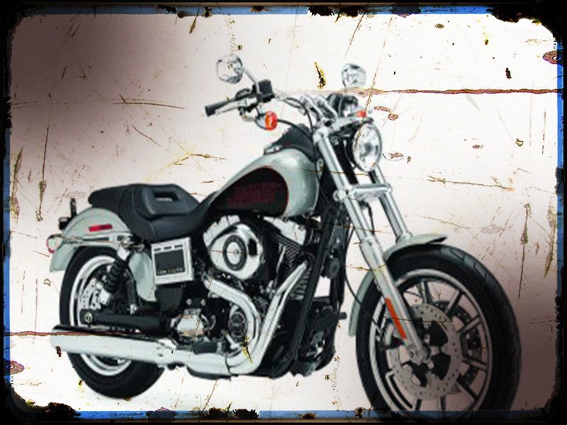 dyna low rider A4 Photo Print Motorbike Vintage Aged