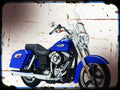 dyna switchback A4 Photo Print Motorbike Vintage Aged