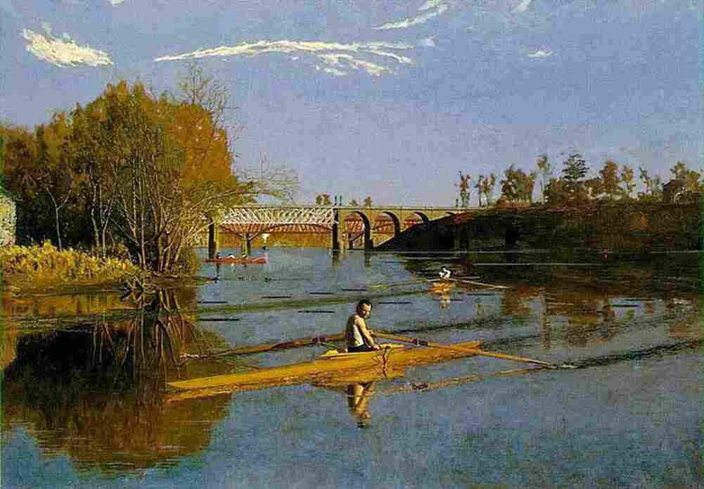 eak Max Schmitt in a Single Scull Art A4 Photo Print