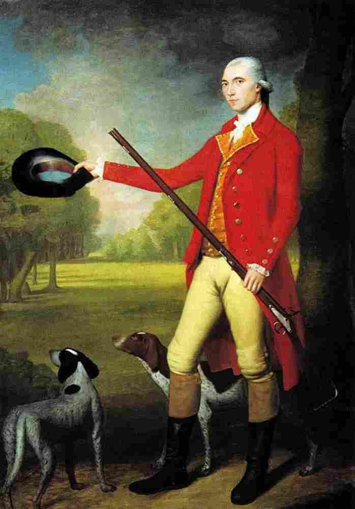 earl A Gentleman with a Gun and Two Dogs Art A4 Photo Print