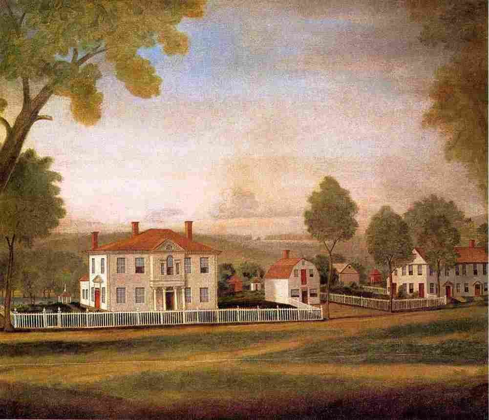 earl Houses Fronting New Milford Green Art A4 Photo Print