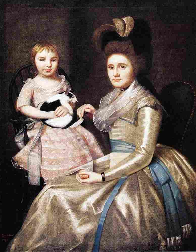 earl Mrs William Taylor and Son Daniel Art A4 Photo Print