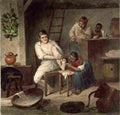earle Extracting a Chigger Art A4 Photo Print