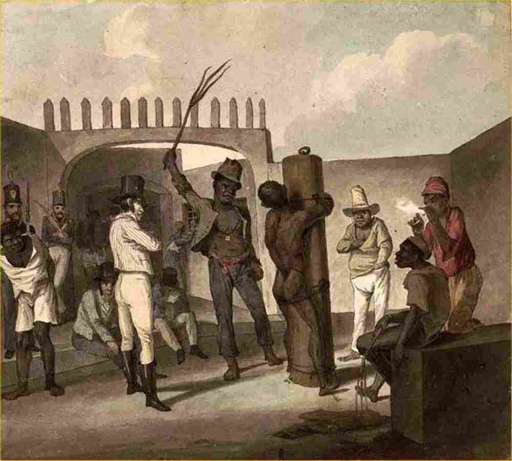 earle Punishing Negroes at Calabouco Art A4 Photo Print
