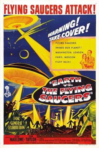 earth vs flying saucers  04 film star poster A4 Photo Print