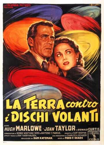 earth vs flying saucers  08 film star poster A4 Photo Print