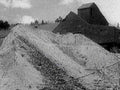 earthen mound barn1980s 1990s A4 Photo Print