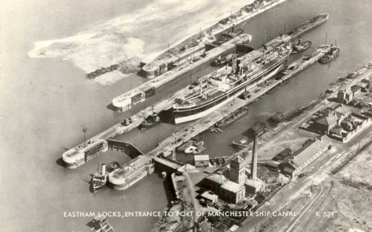 easttham locks manchesterVintage 1880s 1900s A4 Photo Print
