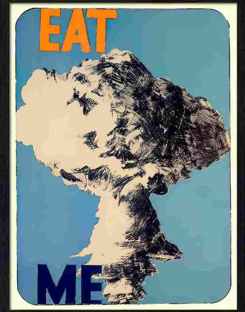 eat me anti nuclear poster 1967 Advert A4 Photo Print