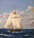 eck A Danish Yacht Passing Stevns Art A4 Photo Print
