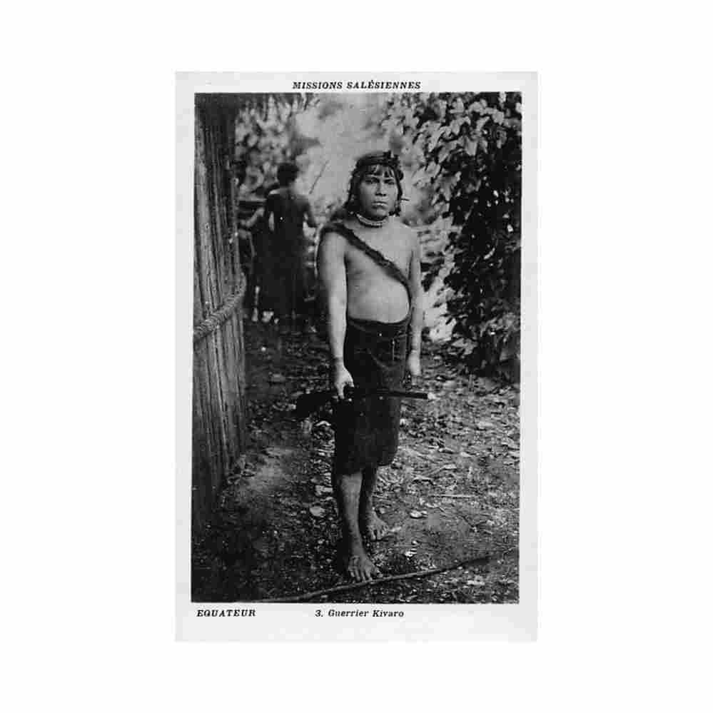 ecuador jivaro warrior salesian missions 3 Vintage A4 Photo Print