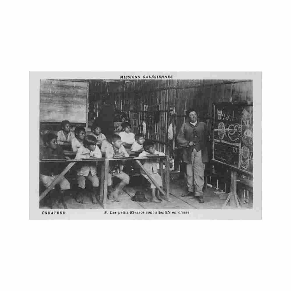ecuador little jivaro children in class salesian missions 8 Vintage A4 Photo Print