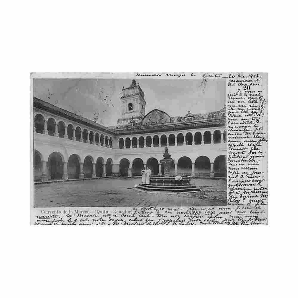 ecuador quito convento de la merced ed laso Vintage A4 Photo Print