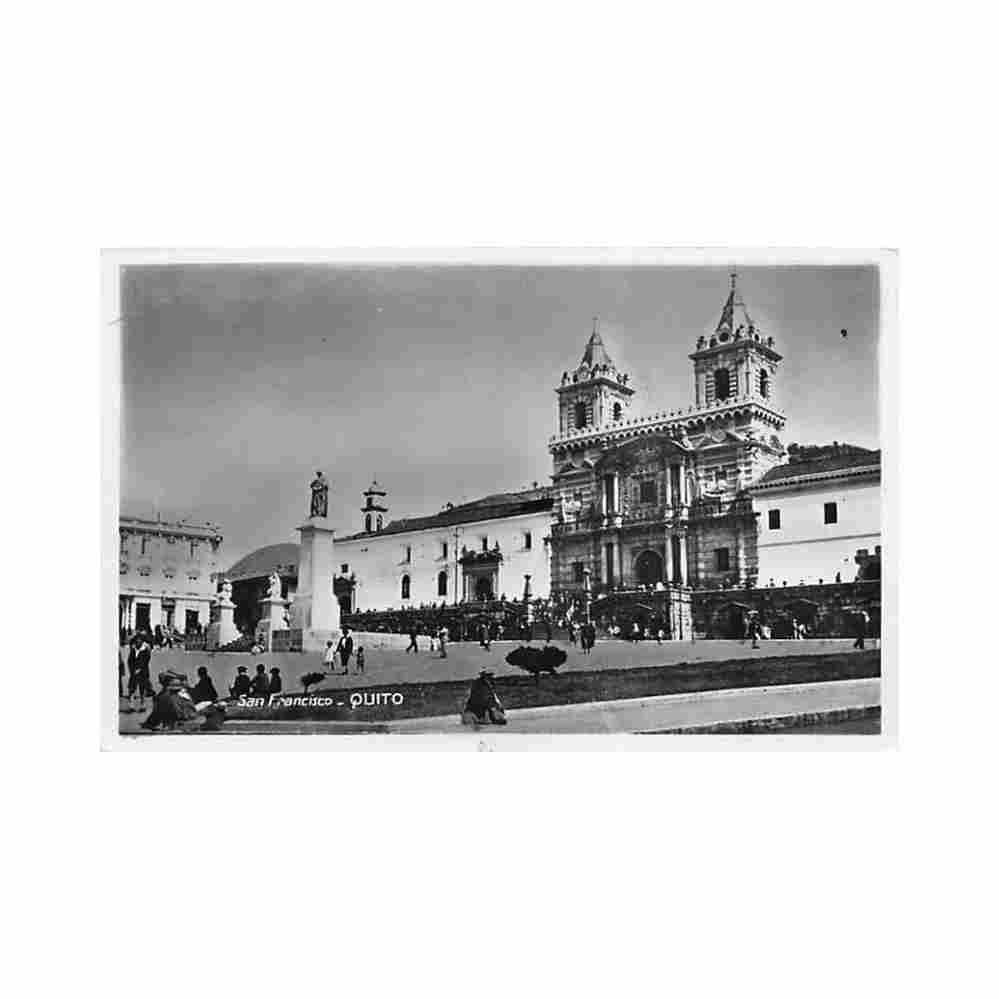 ecuador quito san francisco ed viteri guzman Vintage A4 Photo Print