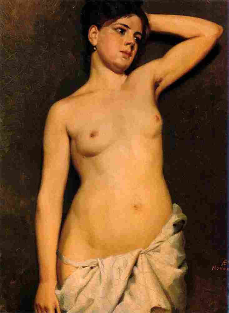 edel Female Model Art A4 Photo Print