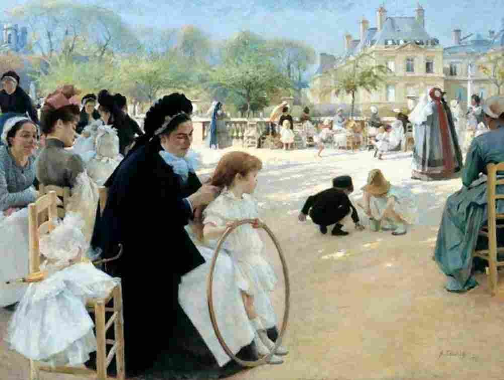 edel Tuileries Garden Art A4 Photo Print