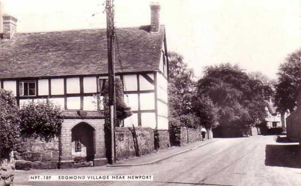 edgmond village newportVintage 1880s 1900s A4 Photo Print