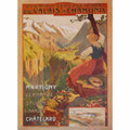 edouard ravel chemin de fer du valais a chamonix 1906 2 Advert A4 Photo Print