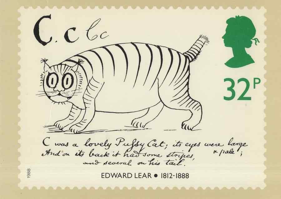 edward lear it was a lovely pussy cat poem 161417 A4 Photo Print