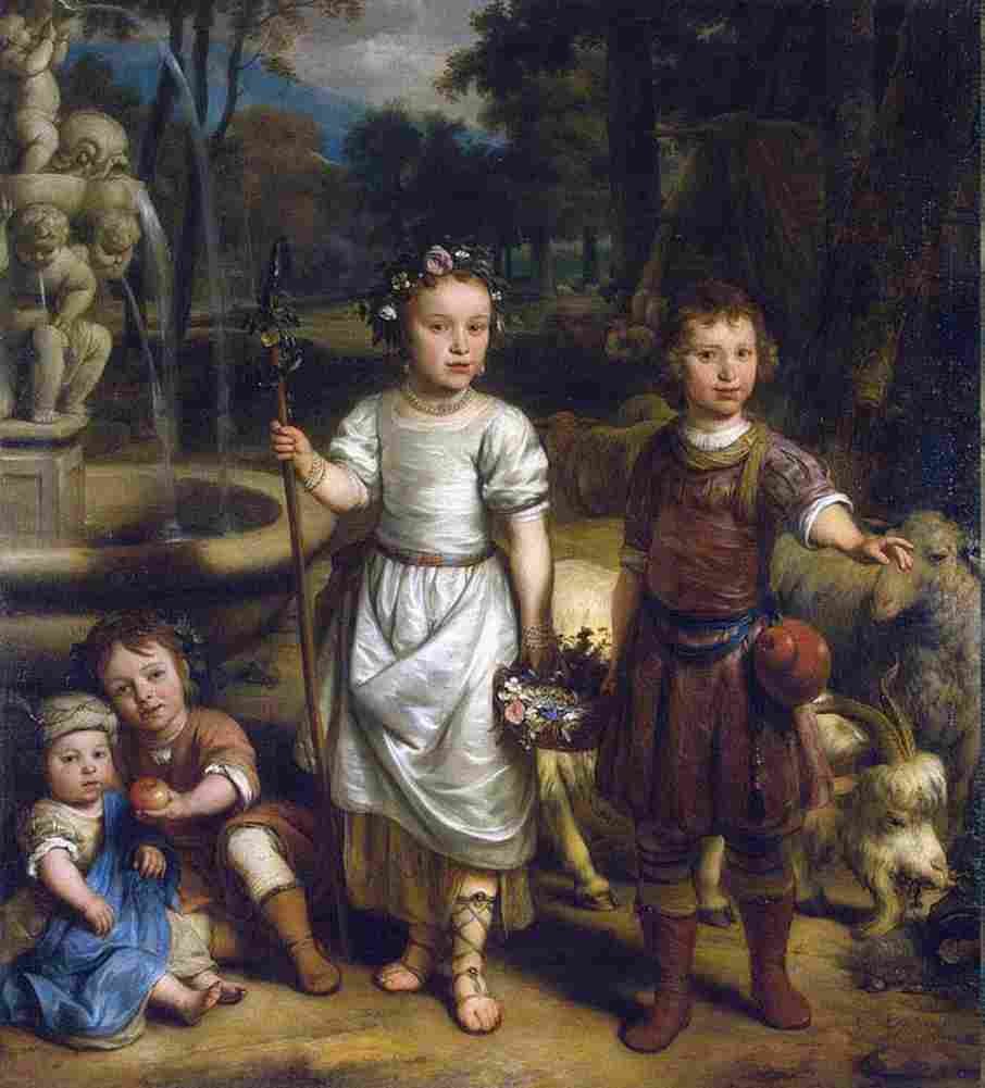 eeckhout Children in a Park Art A4 Photo Print