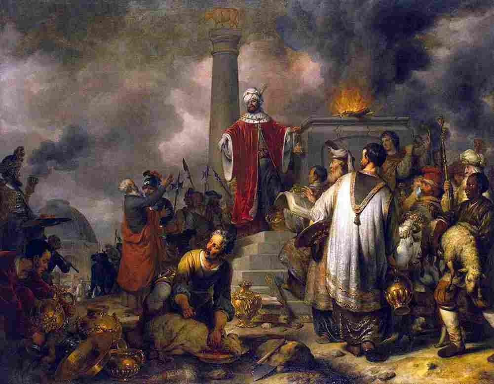 eeckhout Jeroboam s Sacrifice at Bethel Art A4 Photo Print