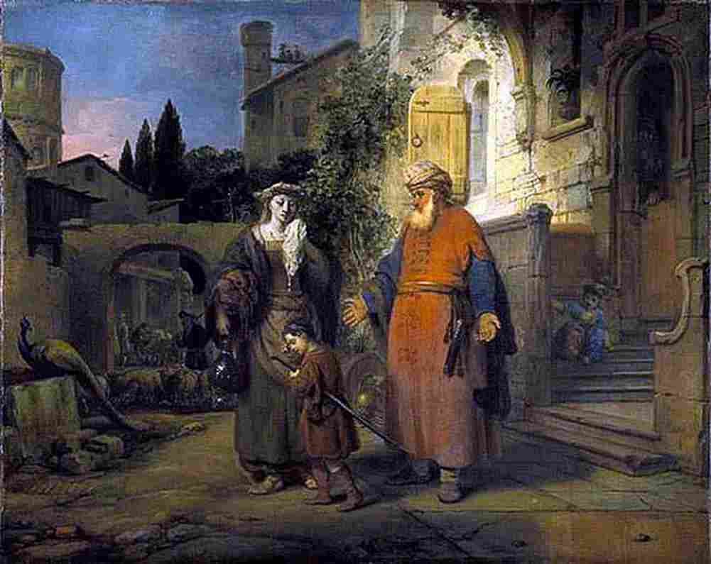 eeckhout The Expulsion of Hagar and Ishmael Art A4 Photo Print