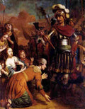 eeckhout Volumnia Pleading with her Son Coriolanus to Spare Rome Art A4 Photo Print