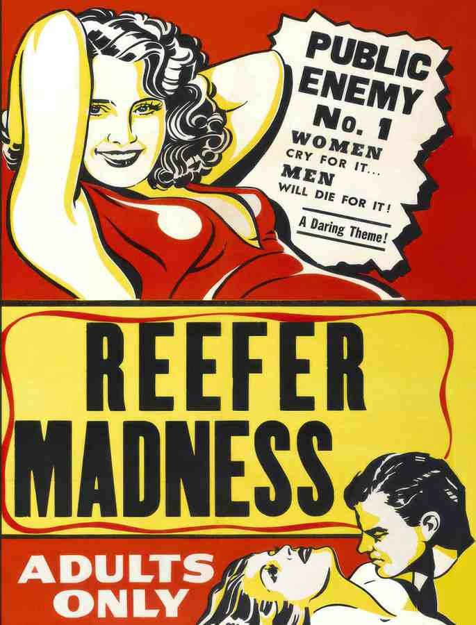 eefer madness 2 Vintage Advert A4 Photo Print