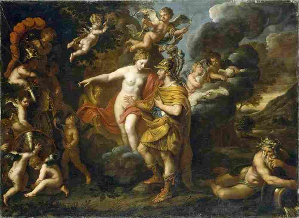 egmont venus gives weapons to aeneas Art A4 Photo Print