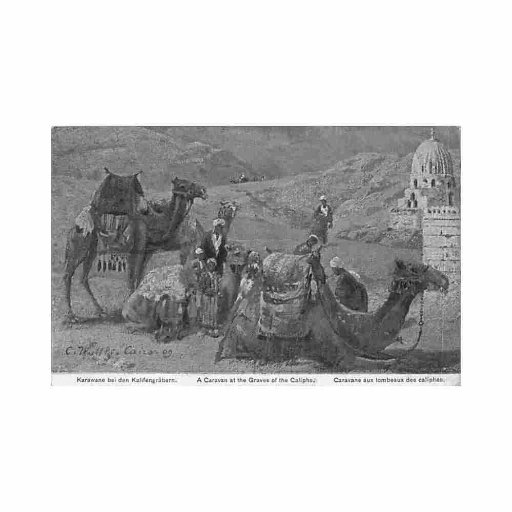 egypt a caravan at the graves of the caliphs c a co 36 Vintage A4 Photo Print