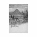 egypt al gizah the gizeh pyrmaids litho w hagelberg Vintage A4 Photo Print