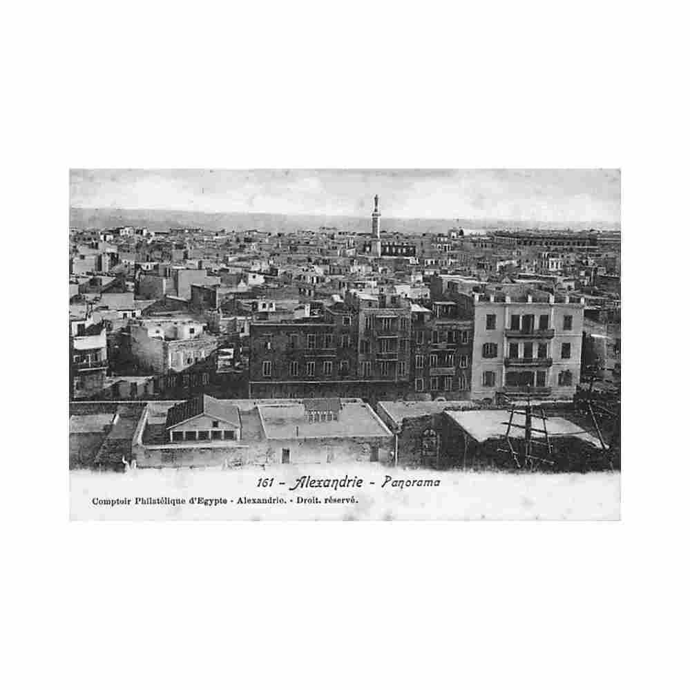 egypt alexandria bird s eye view panorama comptoir philatelique 161 Vintage A4 Photo Print