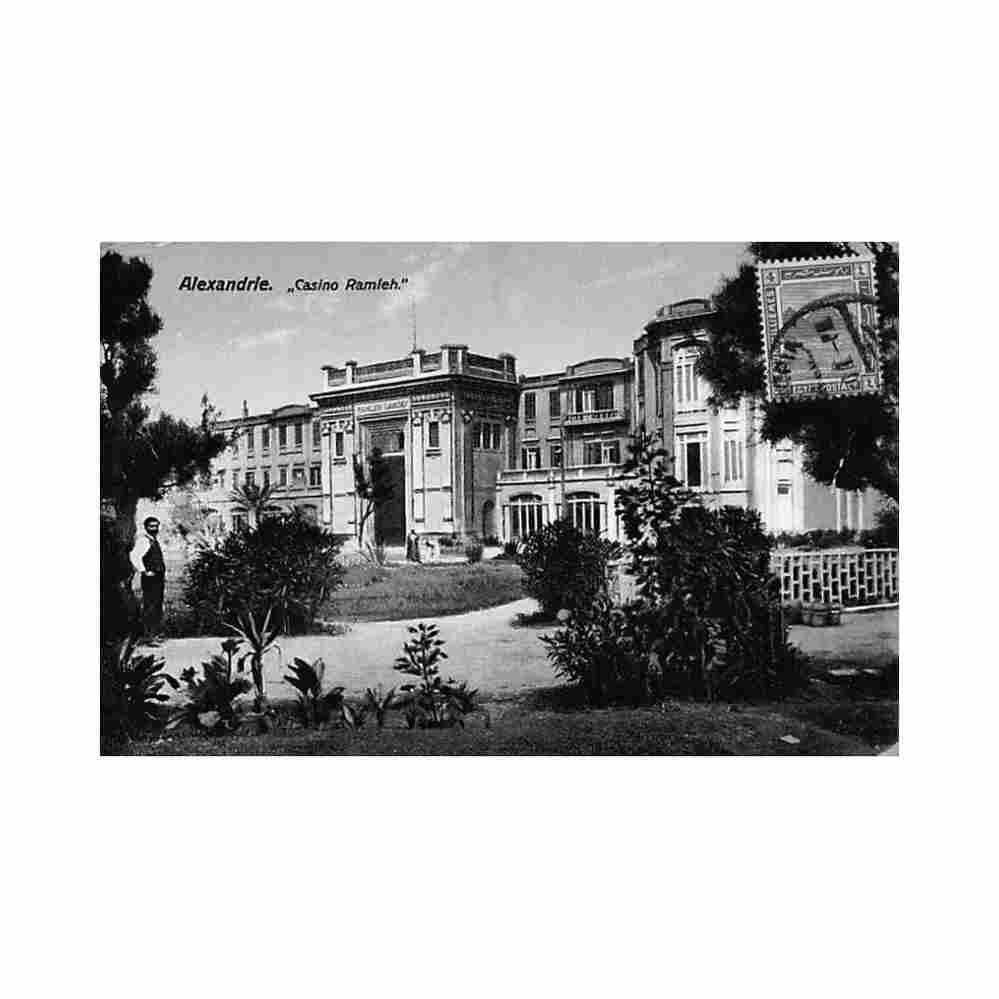 egypt alexandria casino ramleh l s 10 Vintage A4 Photo Print