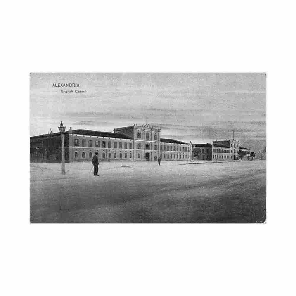 egypt alexandria english barracks the cairo trust Vintage A4 Photo Print