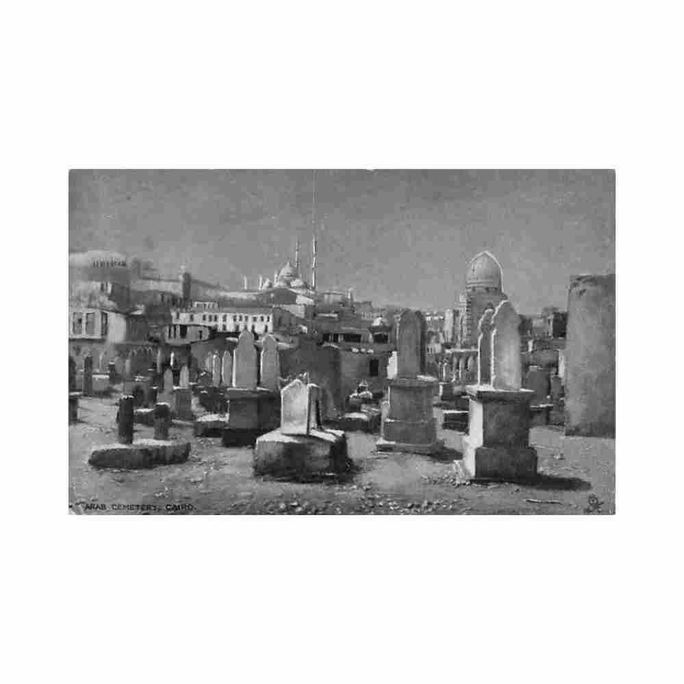 egypt cairo arab cemetery raphael tuck sons Vintage A4 Photo Print