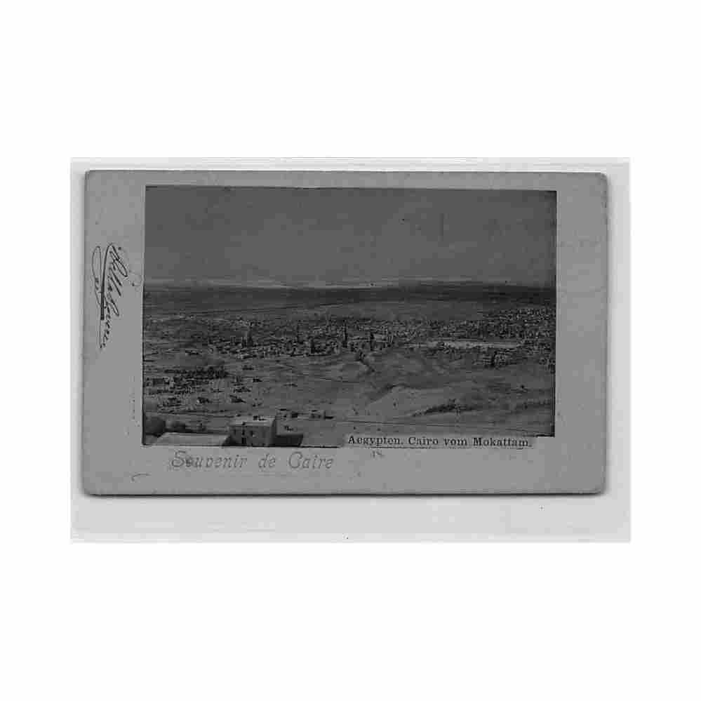 egypt cairo bird s eye view from mokattam Vintage A4 Photo Print