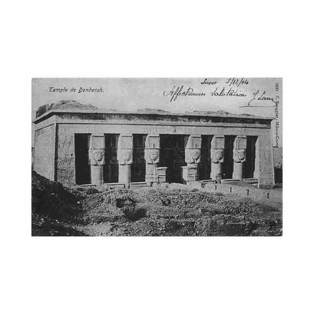 egypt dendera temple complex c broggini 5043 Vintage A4 Photo Print