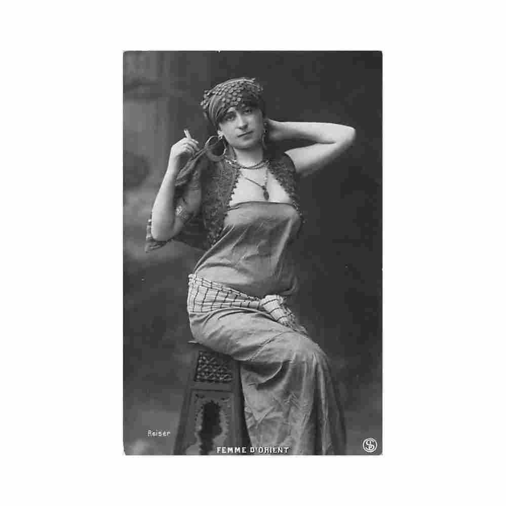 egypt eastern lady reiser sip Vintage A4 Photo Print