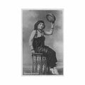 egypt eastern lady with the tambourine the cairo trust Vintage A4 Photo Print