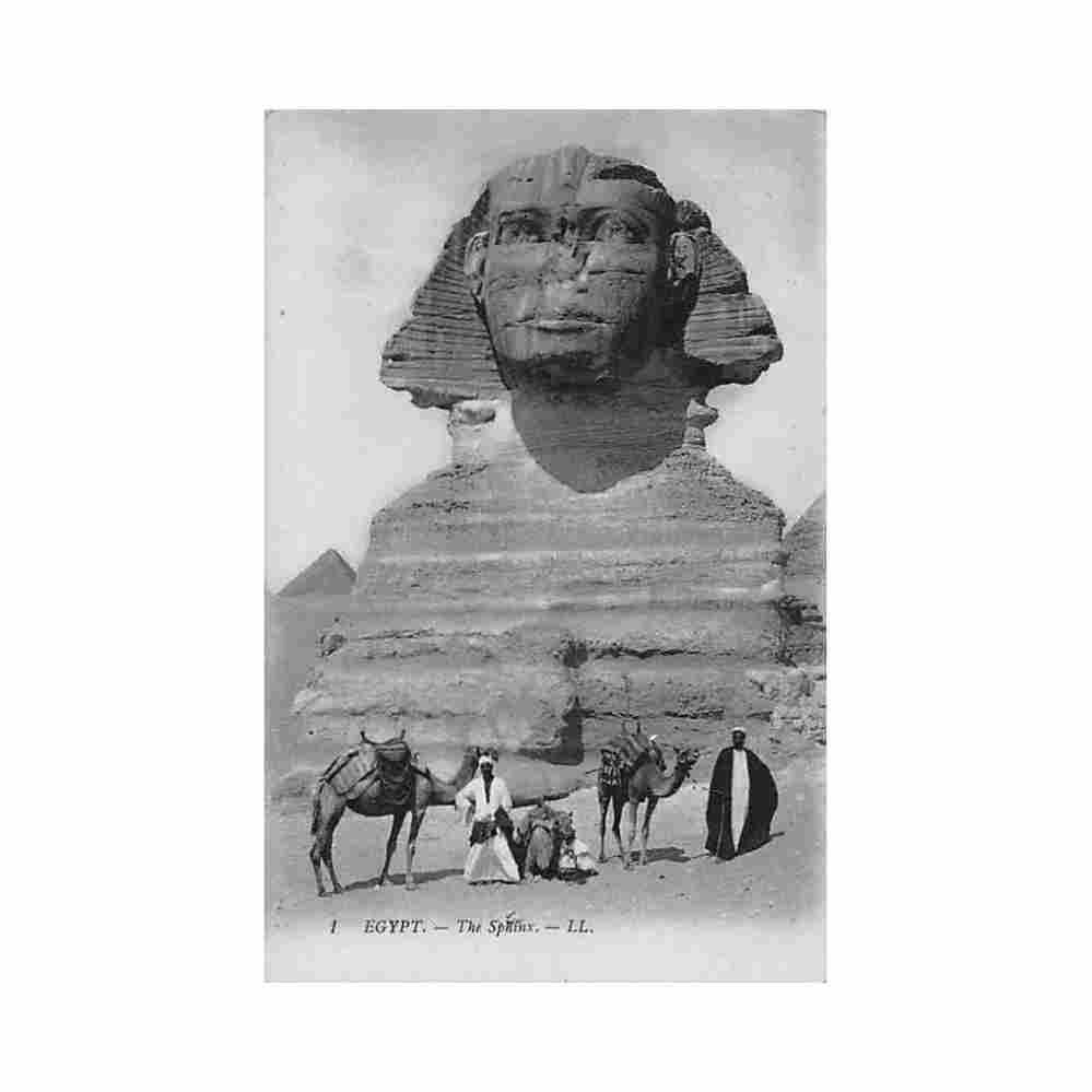 egypt giza the sphynx ll 1 Vintage A4 Photo Print