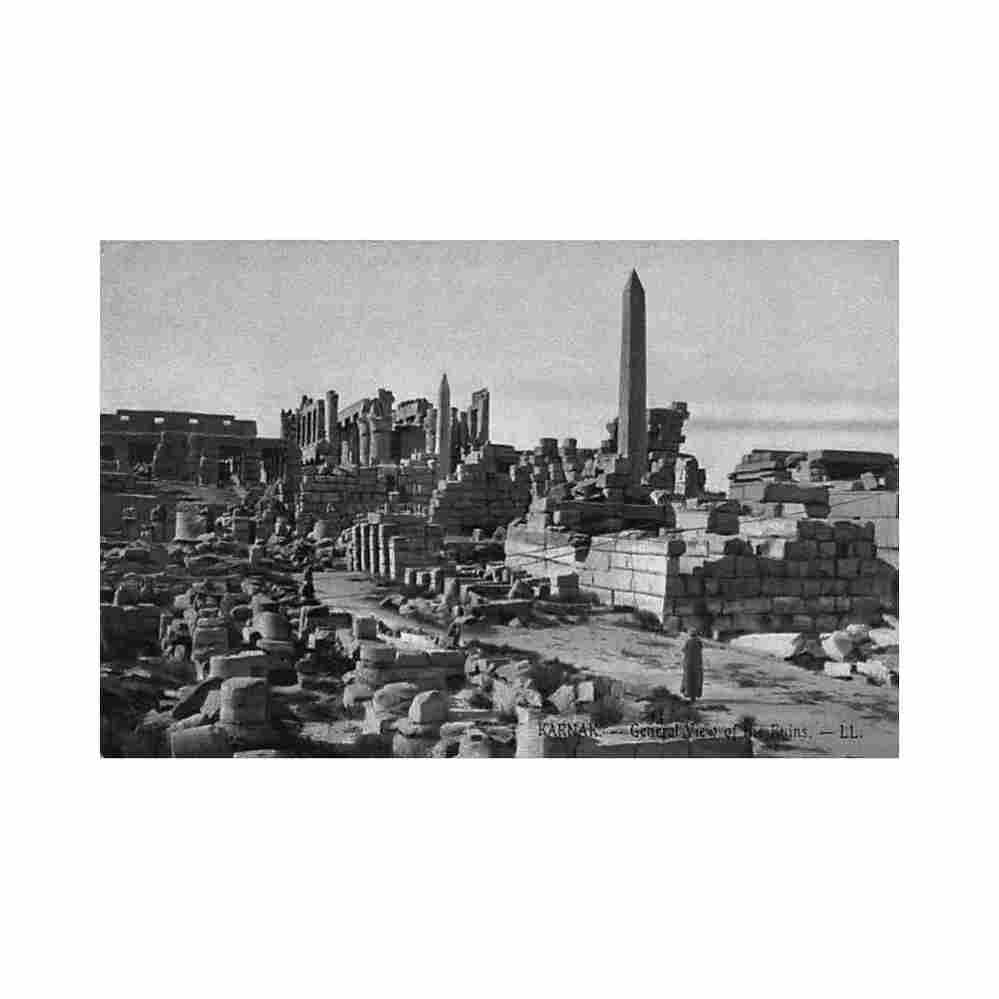 egypt karnak general view of the ruins levy ll 3 Vintage A4 Photo Print