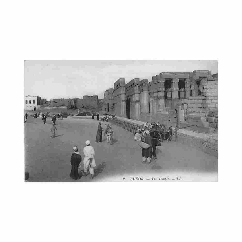 egypt luxor the temple levy ll 2 Vintage A4 Photo Print
