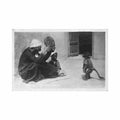egypt monkey dancers lehnert landrock Vintage A4 Photo Print