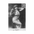 egypt oriental woman smoking a cigarette sip Vintage A4 Photo Print