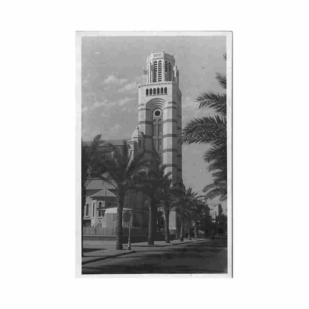 egypt port said the cathedral ed Vintage A4 Photo Print