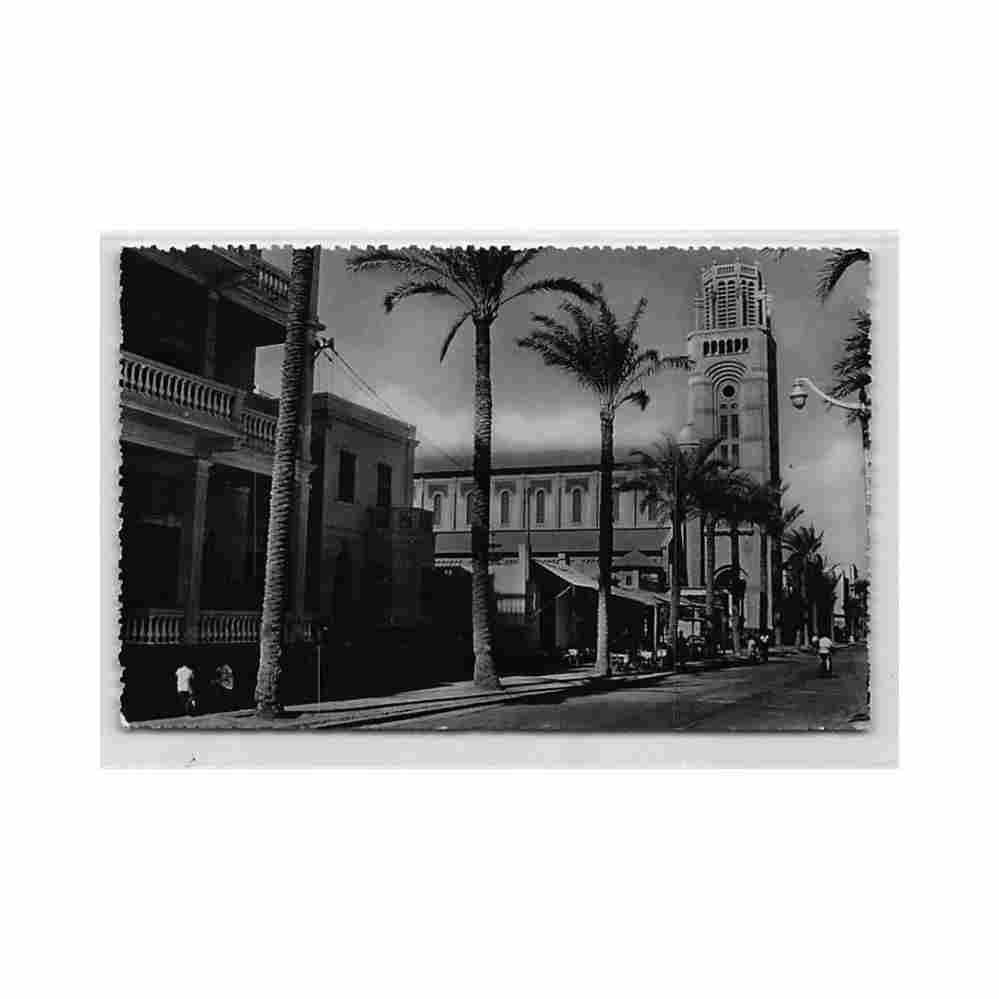 egypt port said the cathedral solly 175 Vintage A4 Photo Print