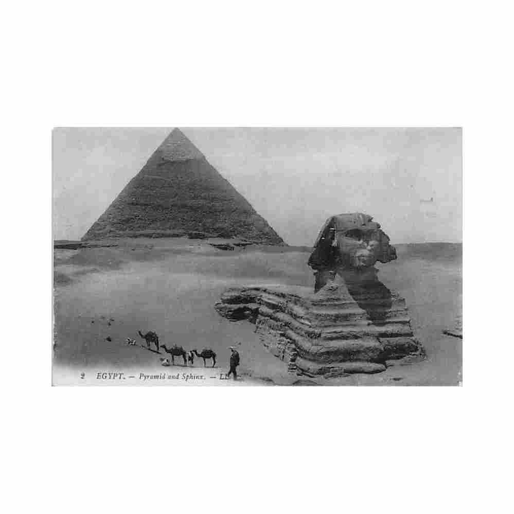 egypt pyramid and sphynx levy ll 2 Vintage A4 Photo Print