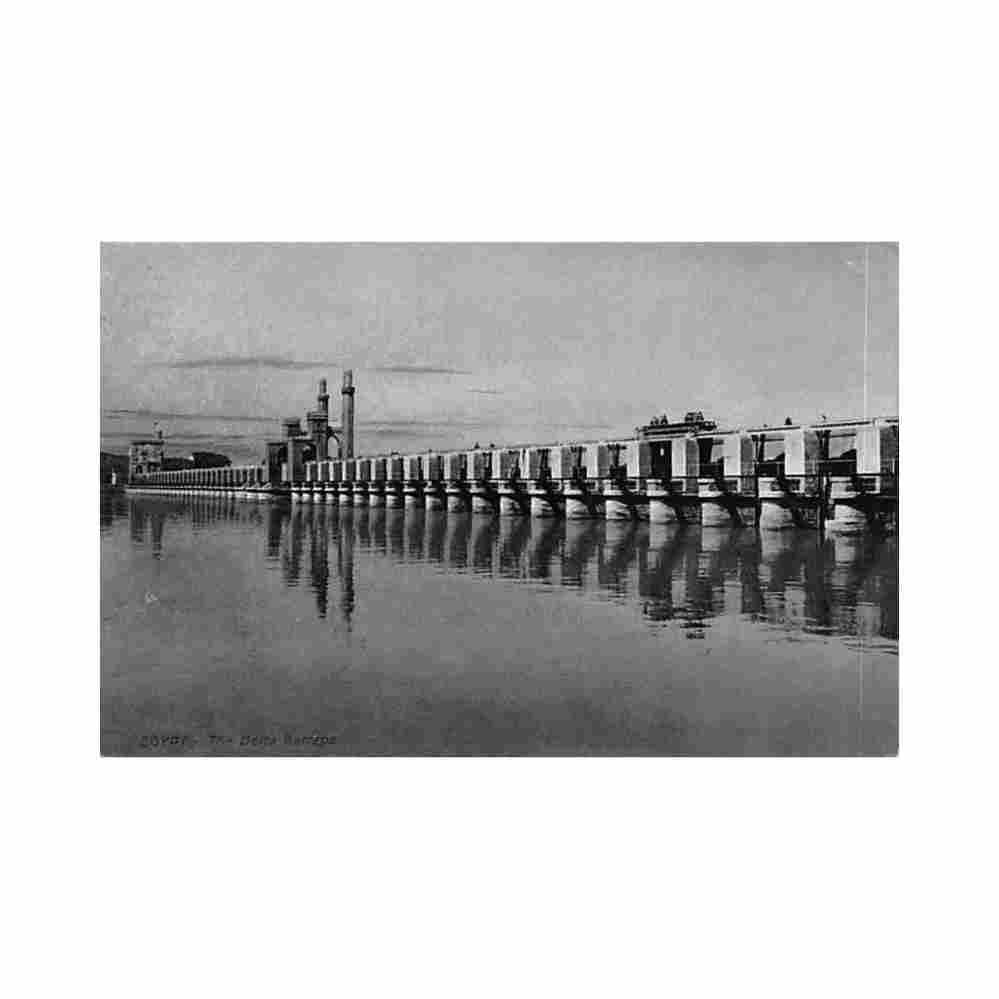 egypt the delta dam l c 211 Vintage A4 Photo Print