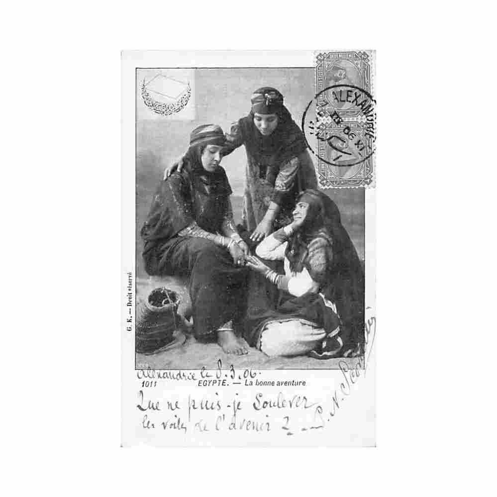 egypt the fortune teller gk 1011 Vintage A4 Photo Print