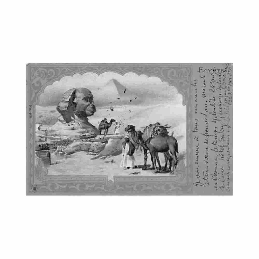 egypt the sphynx and the pyramids 409 Vintage A4 Photo Print